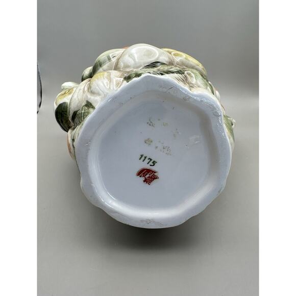 Rare Lefton "Fruits of Italy" Majolica Style Vintage Coffee/Teapot 1950s Japan - Picture 5 of 5